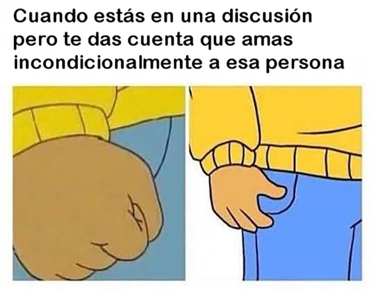 meme positivo pelea de pareja 