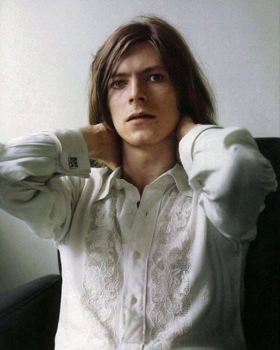 David Bowie en una sesión para su álbum Hunky Dory,