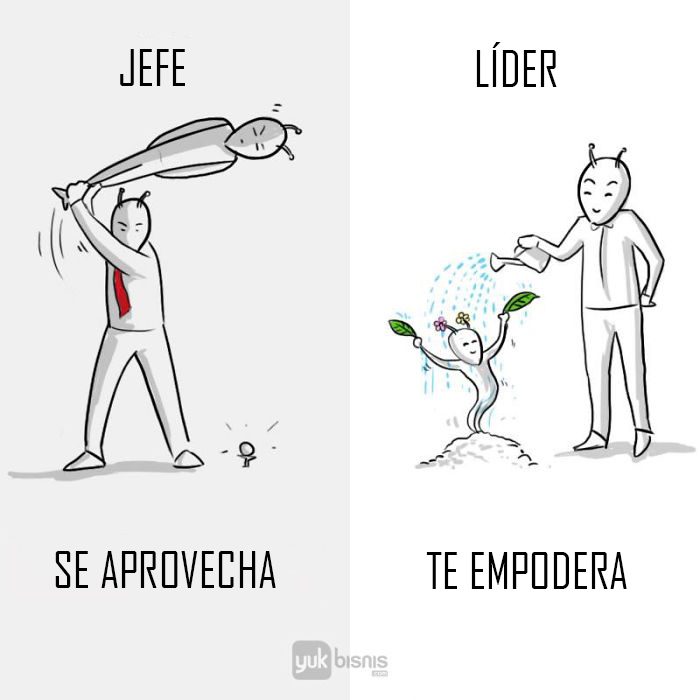 Diferencias entre jefe y líder Recreo Viral