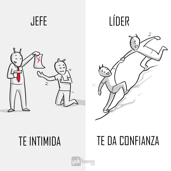 Diferencias entre jefe y líder Recreo Viral