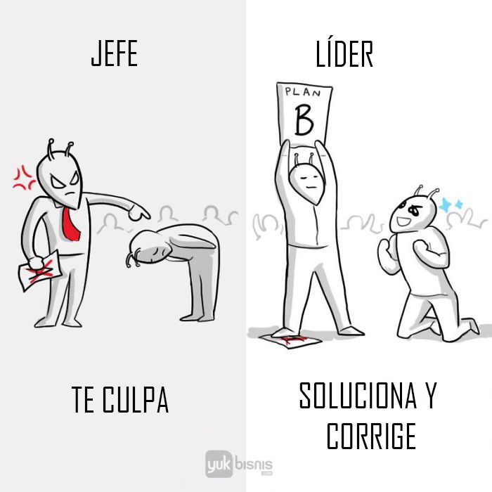 Diferencias entre jefe y líder