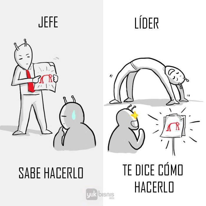 Diferencias entre jefe y líder Recreo Viral