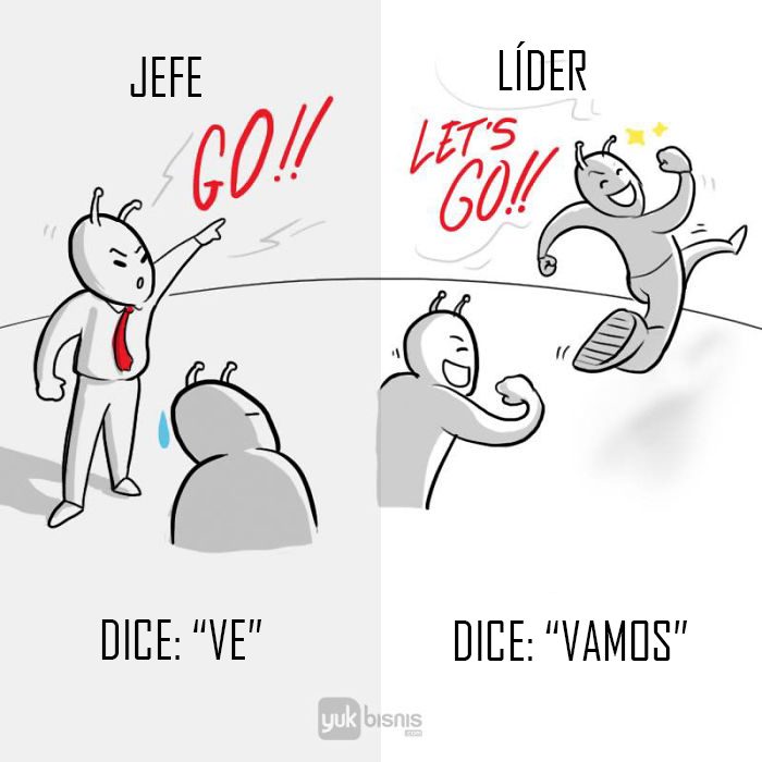 Diferencias entre jefe y líder Recreo Viral