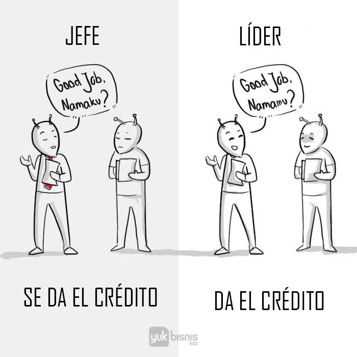 Diferencias entre jefe y líder Recreo Viral