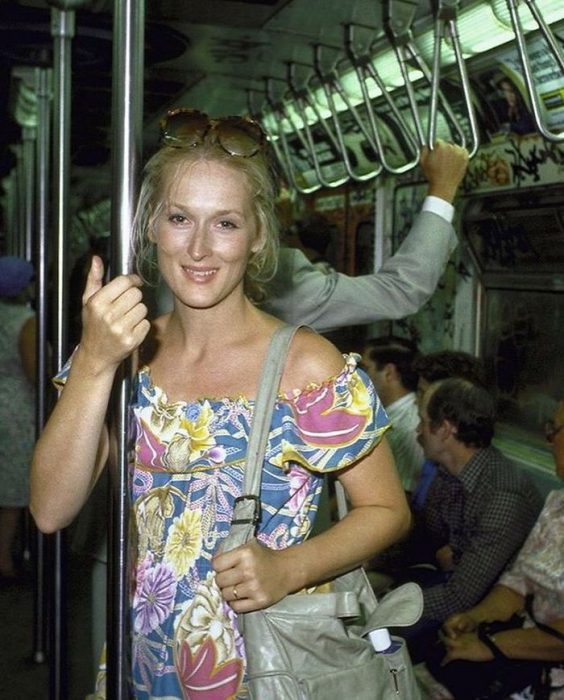 Meryl Streep en el metro, 1981