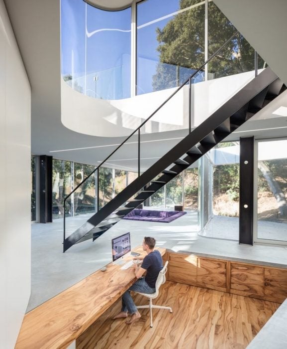 Un estudio chic en California