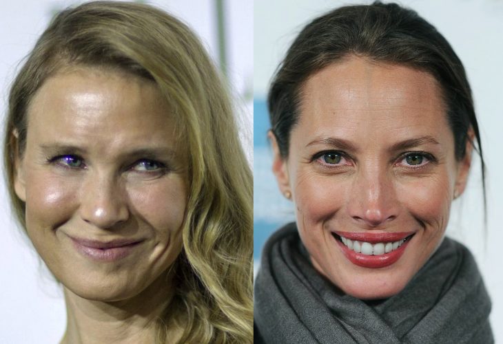 comparación entre Renée Zellweger y Christy Turlington