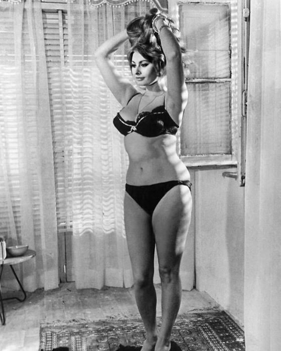 Sophia Loren a blanco y negro, 1965