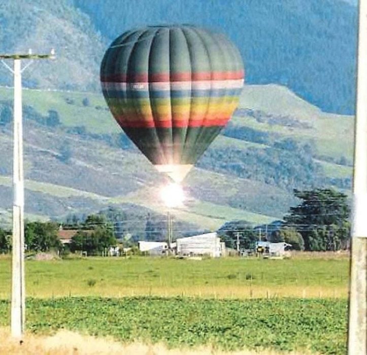 globo aerostático cayendo 