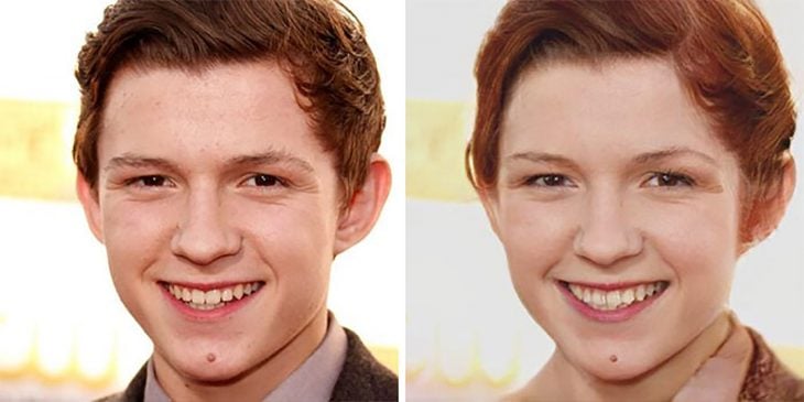 Tom Holland de mujer 