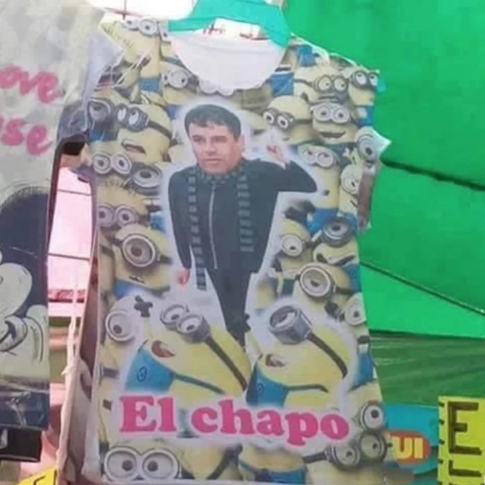 playera del chapo como minion 