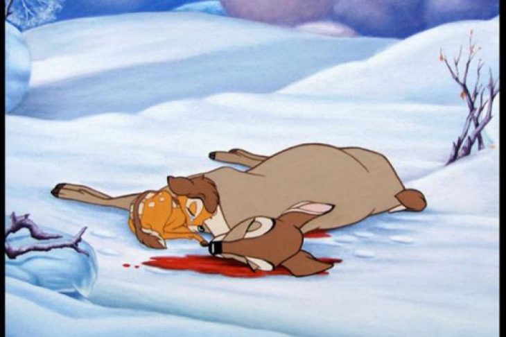 muerte de la mamá de bambi 