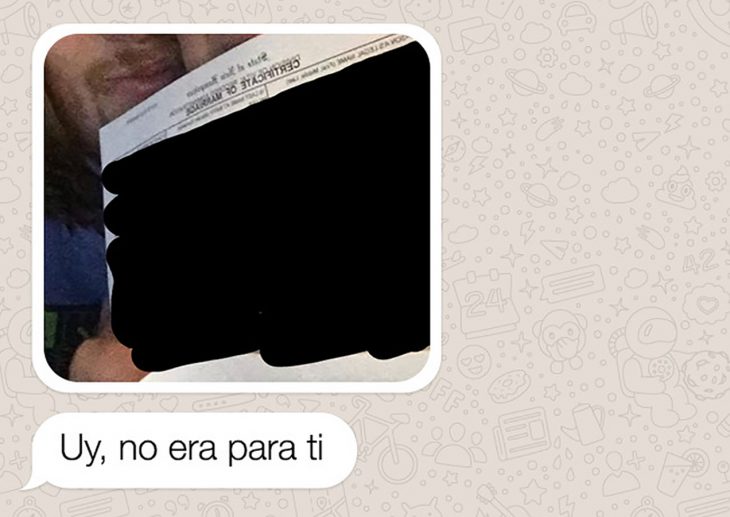 mensaje de whatsapp certificado de matrimonio 