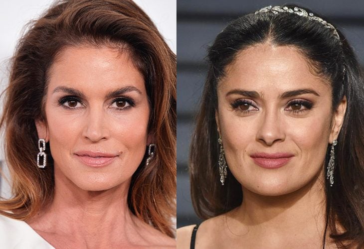 comparación entre Cindy Crawford y Salma Hayek