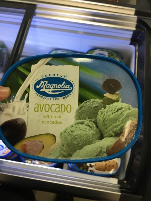 helado de aguacate