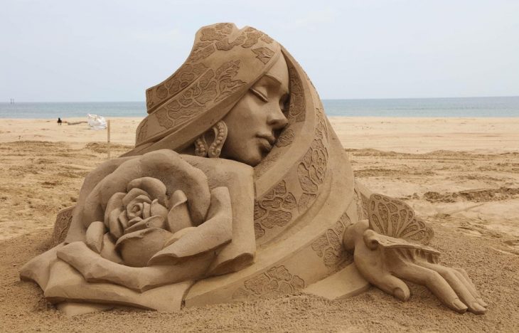 Escultura de arena en Taiwan 