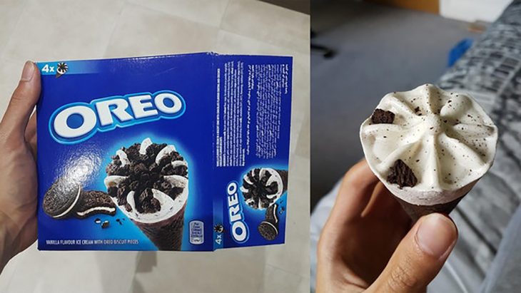 helado de oreo expectativa vs realidad 