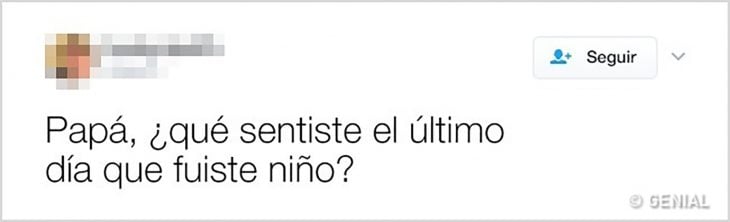 tuit sobre papá dejando de ser niño 