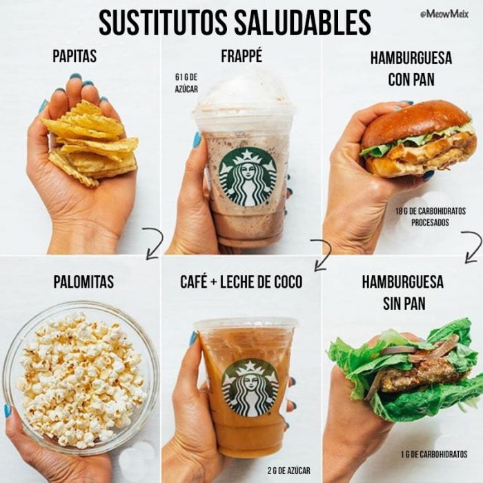 sustitutos saludables de comida rápida 