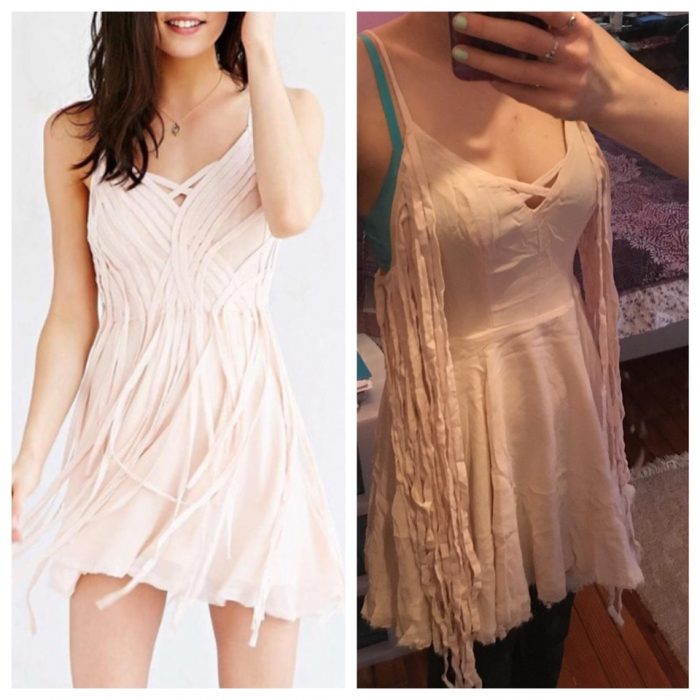 vestido con tiritas expectativa vs realidad 