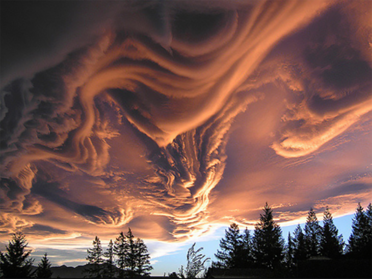 Nubes asperitas en Nueva Zelanda