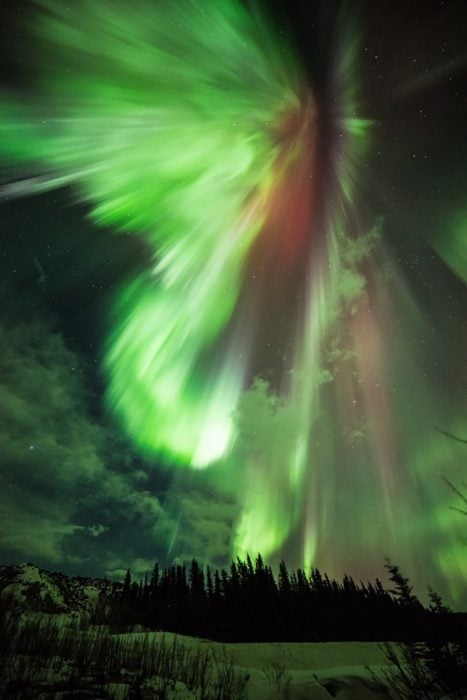 Aurora boreal en Alaska