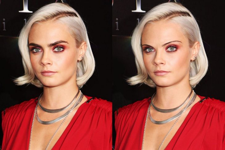 Cara Delevingne con cejas de los 90