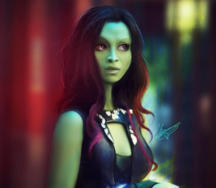 gamora estilo anime 