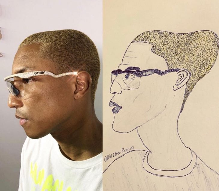 retrato feo de Pharrel Williams