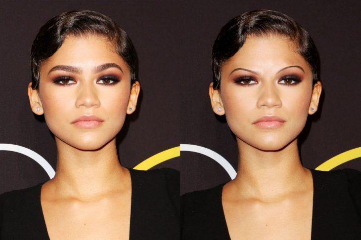 Zendaya con cejas de los 90