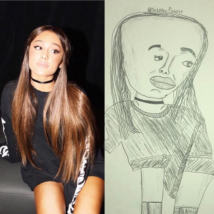 retrato feo de Ariana Grande