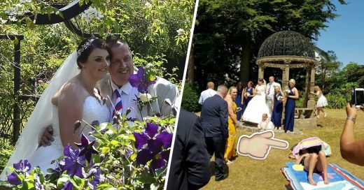 Cover Las fotos de boda de esta pareja se arruinaron por culpa de una mujer que tomaba el sol