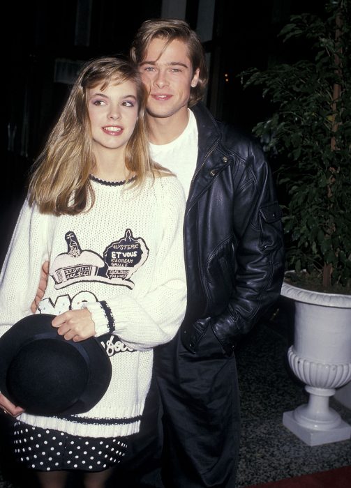 Shalane McCall y brad pitt