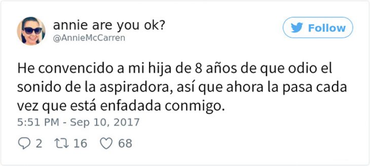 tuit de mamá que odia la aspiradora