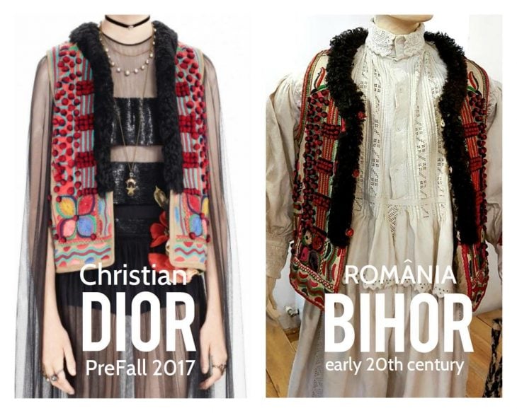 dior roba diseños rumanos