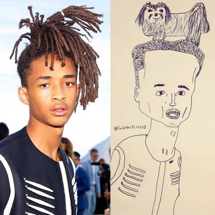 retrato feo de Jaden Smith