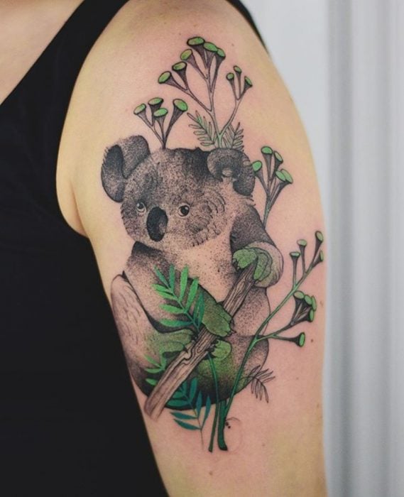 tatuaje de un koala 