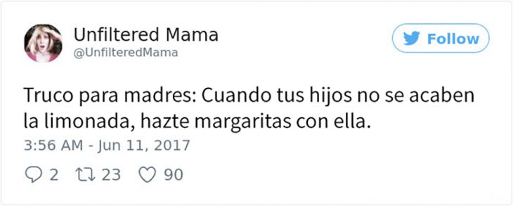 consejo para madres tomar margaritas