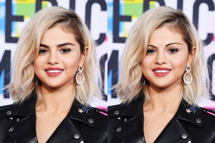 Selena Gomez con cejas de los 90