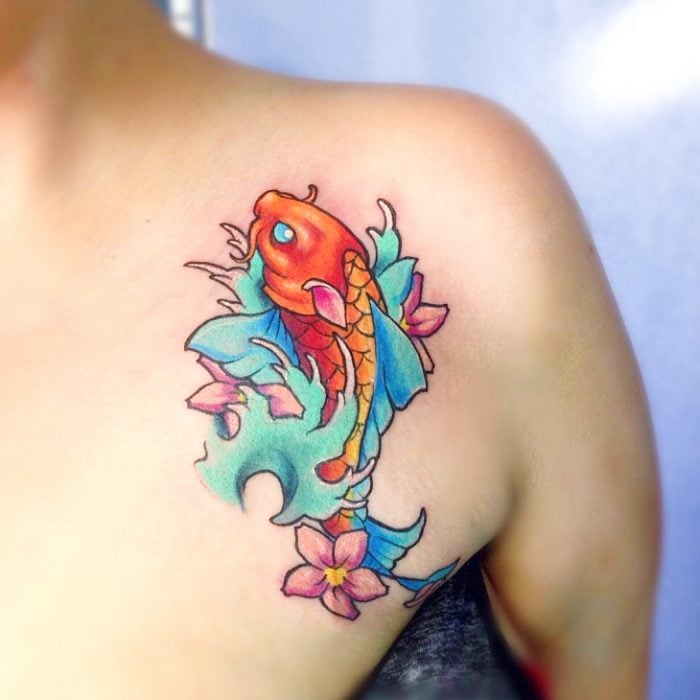 tatuajes peces koi