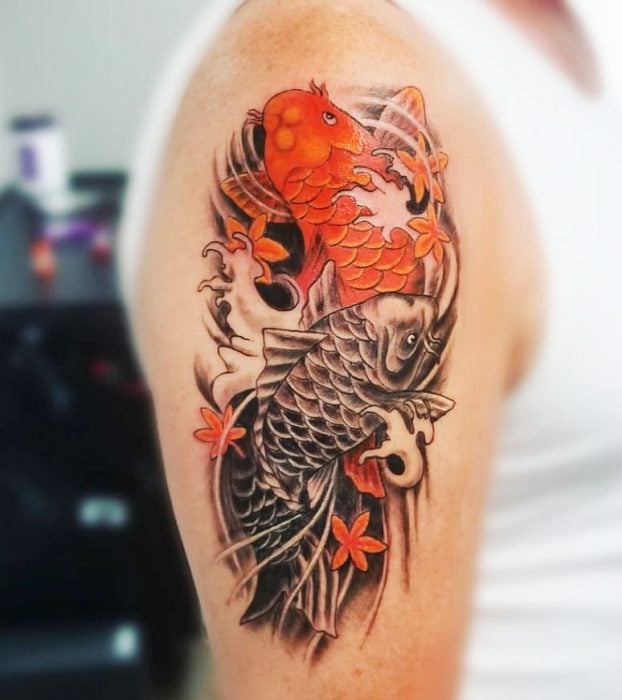 tatuajes peces koi