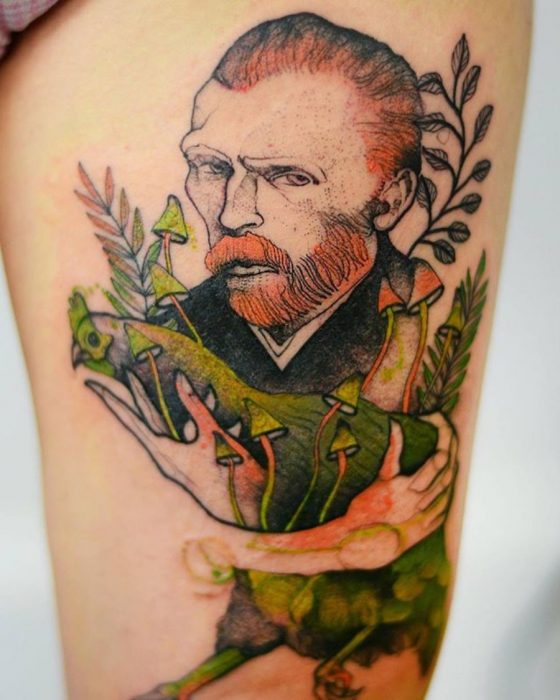 tatuaje de van gogh