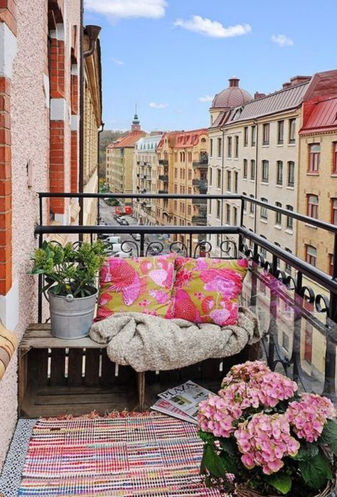 balconcito con una hermosa vista