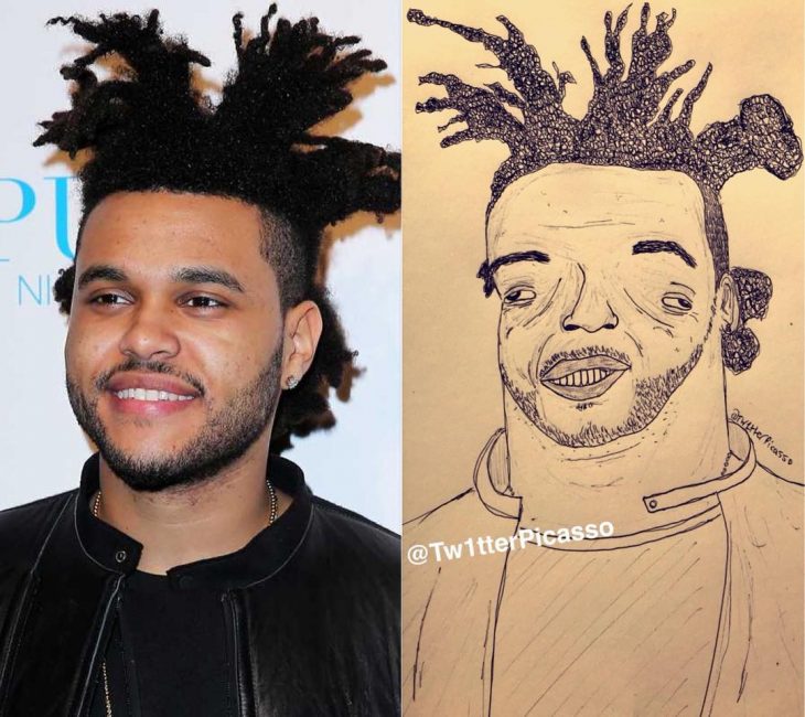 retrato feo de The Weeknd