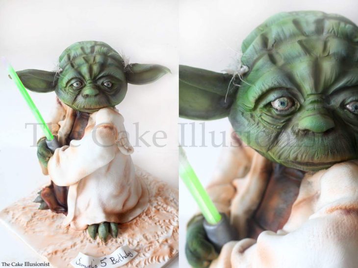 pastel de yoda