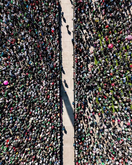 zócalo de méxico visto desde el cielo