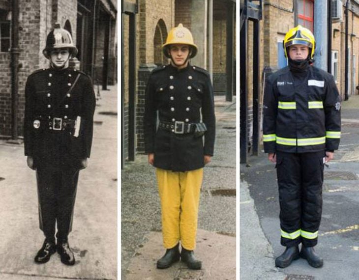 3 generaciones de bomberos 