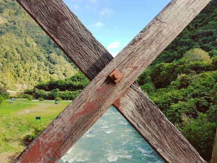 perfecta división del paisaje que hace barandilla