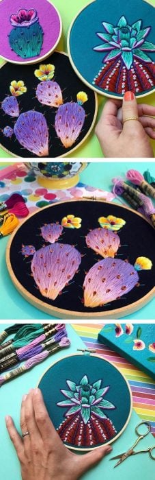 bordados de cactus 