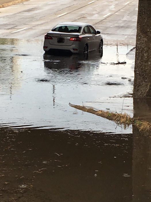 coche charco 